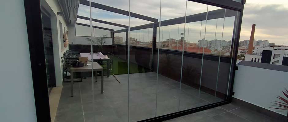 Neoglass Cortinas de Cristal Hostelería Málaga